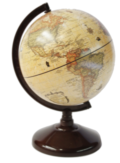 GLOTTER GLOBO TERRAQUEO BASE PLASTICA POLITICO 14 CM DIAM. - comprar online