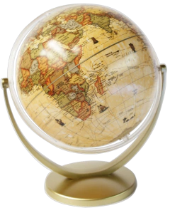 GLOTTER GLOBO TERRAQUEO MULTIGIRO BASE PLASTICA POLITICO 14 CM DIAM.