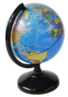 GLOTTER GLOBO TERRAQUEO BASE PLASTICA POLITICO 14 CM DIAM.
