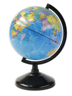 GLOTTER GLOBO TERRAQUEO BASE PLASTICA POLITICO 14 CM DIAM. - comprar online