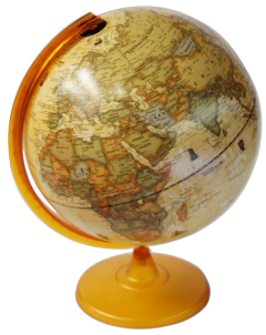 GLOTTER GLOBO TERRAQUEO SEPIA BASE PLASTICA POLITICO 20 CM DIAM. 207AW - comprar online