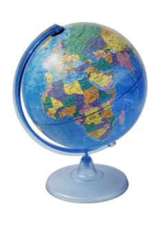 GLOTTER GLOBO TERRAQUEO BASE PLASTICA POLITICO 20CM DIAM. 207W