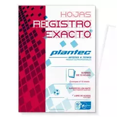 PLANTEC REGISTRO EXACTO 50X70 210 GRS X 10 HJS ( 322385 )