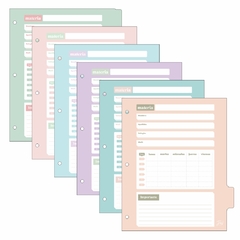 FW SEPARADOR ESCOLAR N°3 CON LENGUAETA FULL PASTEL 6 DIV. ( 50023 ) - comprar online
