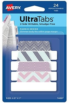 AVERY SEÑALADORES ULTRA TABS GEO DESIGN 6.4X2.54 MM