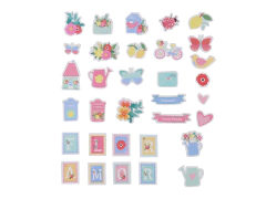IBICRAFT DIE CUTS 180GRS 33 DISEÑOS CORREO BONITO - comprar online