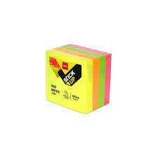 DELI NOTAS ADHESIVAS FLUO 5X5 TACOS X 400 HJS ( 3328074 )