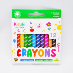 KIRUKI CRAYONES X 12 COLORES ( 338855 )
