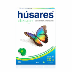 Resma de Papel para Diseño A4 120 grs x 300 hjs Husares Design