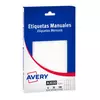 AVERY Etiquetas Blancas Manuales Rectangulares 33×75 mm 3030 ( 321674 )