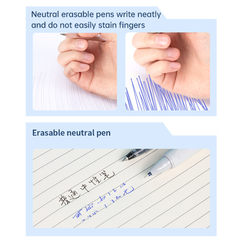 DELI ROLLER BORRABLE A FLIXION 0.5 CON GRIP DE GOMA TINTA AZUL ( 338090 )