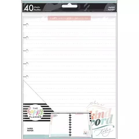 HAPPY PLANER REPUESTO CLASSICO RAYADO LETTERING LOVE ( 338071 )