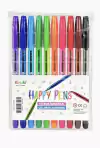 KIRUKI BOLIGRAFOS HAPPY PENS X 10 COLORES ( 338859 )