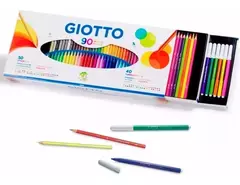 Caja Giotto 90 Set 50 Lapices Stilnovo + 40 Marcadores Turbo - comprar online
