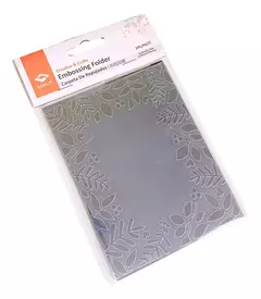 Carpeta De Embossing- Texturizadora Mediana - Marco De Hojas