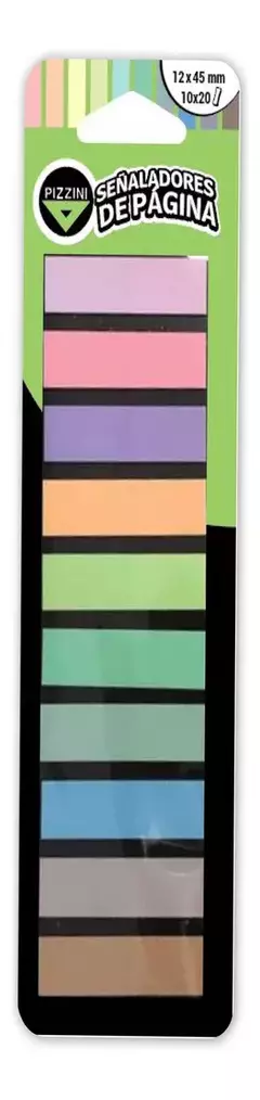 PIZZINI SEÑALADORES BANDERITAS PASTEL 12X45MM X 10 ( 333859 )