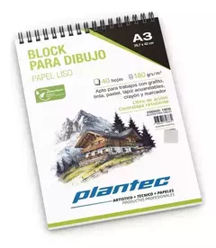 PLANTEC BLOCK PARA DIBUJO LISO A3 40HJS 180 GRS ( 337763 )