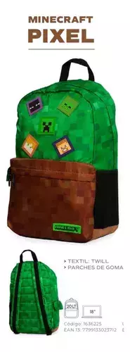 MOOVING MOCHILA ESPALDA MINECRAFT PIXEL en internet
