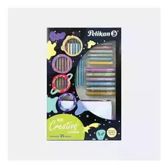 PELIKAN SET CREATIVO METALICO 25 PZAS