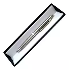 FILGO BOLIGRAFO JASPER TIPO PARKER METAL CROMADO TINTA NEGRA en internet
