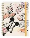MOOVING CUADERNO CON ESPIRAL A5 MICKEY MOUSE 80 HJS RAYADAS