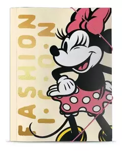 MOOVING CARPETA MINNIE 3 SOLAPAS C/ELASTICO