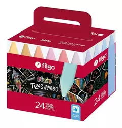 FILGO TIZAS JUMBO COLORES PASTEL X 24 ( 333808 )