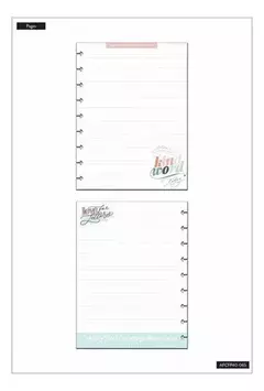 HAPPY PLANER REPUESTO CLASSICO RAYADO LETTERING LOVE ( 338071 ) - TIENDA OLAZABAL LIBRERIA INTEGRAL