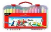 FABER MARCADORES FIESTA ESTUCHE PLASTICO X 60 COLORES ( 327721 )