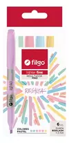 FILGO RESALTADORES LIGHTER FINE PASTEL X 6 UNID. ( 320020 )