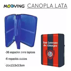 MOOVING CARTUCHERA LATA 2 CIERRES SAN LORENZO - comprar online