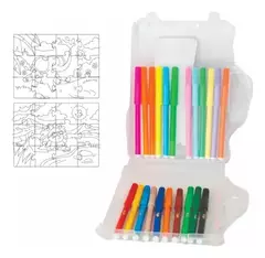Trabi Valija Super Puzzles C/ Marcadores Libro Y Rompecabeza ( 335315 ) - comprar online