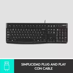 LOGITECH TECLADO K120 USB PLUG AND PLAY en internet