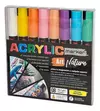 PLANTEC MARCADORES ART NATURE ACRILICO PASTEL X 8 COLORES TRAZO MEDIANO - comprar online