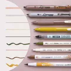 Set De Journaling Writech + Cartuchera - Earth Tones X10 - comprar online