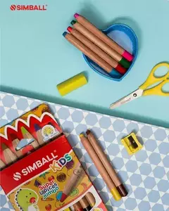 SIMBALL SUPER LAPICES JUMBO 10 COLORES + 1 SACAPUNTAS ( 68188 ) - comprar online