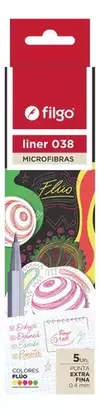 FILGO MICROFIBRAS 038 FLUO X 5 COLORES 0.4 MM ( 301513 ) - comprar online