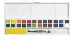 DERWENT SET DE ACUARELAS INTENSE X 24 COLORES + 1 PINCEL RECARGABLE ( 326828 ) - TIENDA OLAZABAL LIBRERIA INTEGRAL