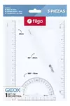 FILGO SET DE GEOMETRIA X 3 PIEZAS ( 800095 )