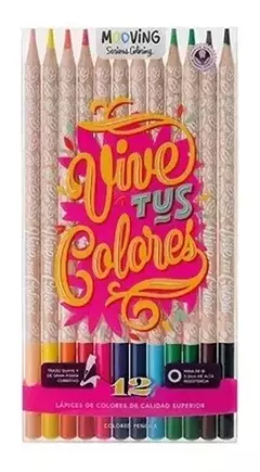 MOOVING LAPICES VIVE TUS COLORES X 12 ( 324566 )