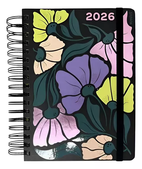 Agenda Mooving 2026 Dia Por Página Garden 16,5x22 Multicolor Garden 165x22