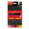 FABER CASTELL LAPICES SUPER SOFT COLORES CALIDOS X 15
