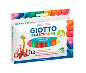 GIOTTO PLASTILINA X 12 COLORES ( 36278 )