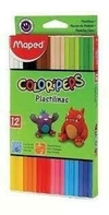 MAPED PLASTILINA COLOR PEPS X 12 ( 29818 )