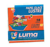 LUMA PAPEL GLACE LUSTRE X 10 COLORES ( 63332 )