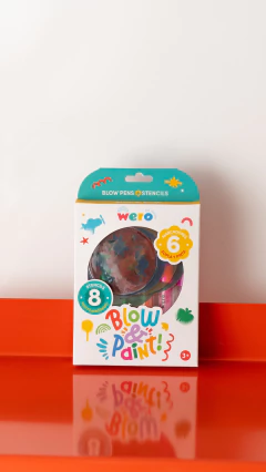 WERO BLOW PNS + STENCIL X 6 COLORES + 8 STINCILS