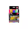 FILGO MARCADOR TNT DE PINTURA AL AGUA PUNTA PINCEL X 8 COLORES