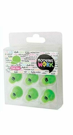mooving push pins caps x 9 unid.