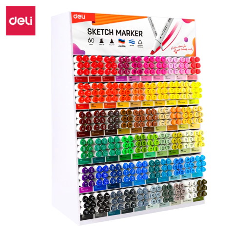 DELI MARCADORES SKETCH DOBLE PUNTA INDELEBLE X UNID. ( 339303 )