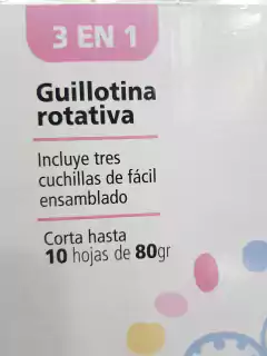 GUILLOTINA ROTATIVA A3 460mm PLAST/MET 3 en 1 ROSA ( 335902 ) - comprar online